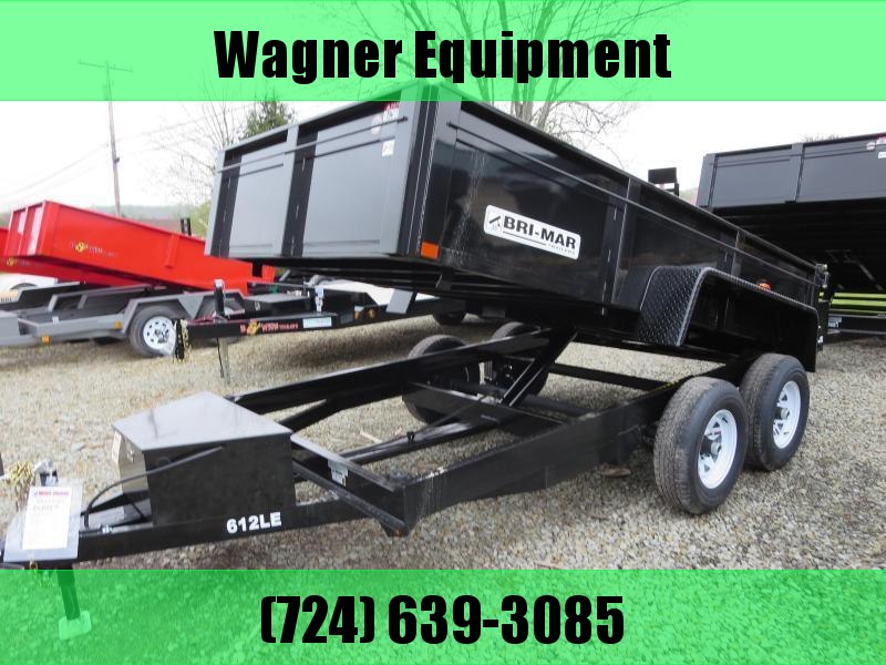 Bri-Mar DT612LP-LE-10-A 72"x12' Low Pro Dump Trailer 9.9K GVWR Bri-Mar DT612LP-LE-10-A 72"x12' Low Pro Dump Trailer 9.9K GVWR