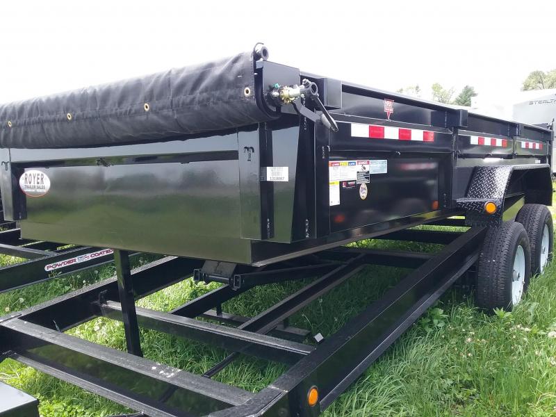 PJ Dump Trailer with Tarp 83"x16' PJ Dump Trailer with Tarp 83"x16'