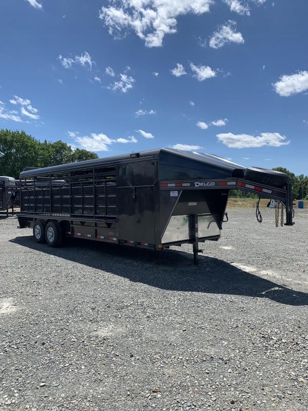 2020 Delco Trailers 24x6.8 Metal Top Show Cattle Stock Trailer Livestock Trailer 2020 Delco Trailers 24x6.8 Metal Top Show Cattle Stock Trailer Livestock Trailer