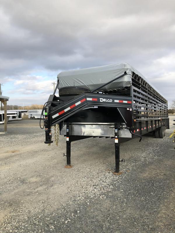 2020 Delco Trailers 40x7.6 Mini Groundload Livestock Trailer 2020 Delco Trailers 40x7.6 Mini Groundload Livestock Trailer