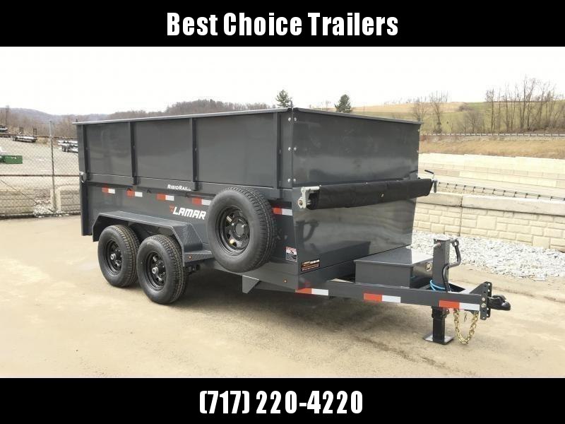 2019 Lamar DM10 77x12' 9990# Low Profile Dump Trailer 4' HIGH SIDES * 12K JACK * TARP KIT * ADJUSTABLE COUPLER * CHARCOAL * SPARE TIRE & MOUNT 2019 Lamar DM10 77x12' 9990# Low Profile Dump Trailer 4' HIGH SIDES * 12K JACK * TARP KIT * ADJUSTABLE COUPLER * CHARCOAL * SPARE TIRE & MOUNT
