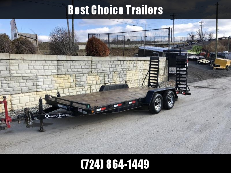 USED 2014 Quality 7x18' Equipment Trailer 9990# GVW USED 2014 Quality 7x18' Equipment Trailer 9990# GVW