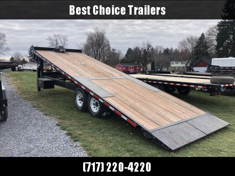 USED 2016 B-Wise 102x24' Gooseneck Deckover Power Tilt Trailer * HYDRAULIC JACKS * 12K WINCH * TORSION * WIRELESS * 14-PLY RUBBER AND SPARE USED 2016 B-Wise 102x24' Gooseneck Deckover Power Tilt Trailer * HYDRAULIC JACKS * 12K WINCH * TORSION * WIRELESS * 14-PLY RUBBER AND SPARE