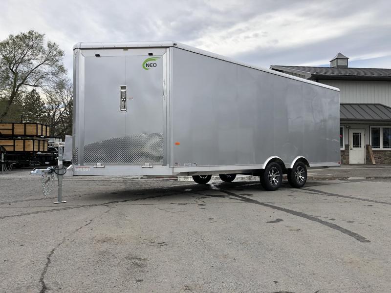 2020 NEO 8.5x20' NMS Aluminum Round Top Enclosed All Sport Car Hauler Trailer 7000# GVW NMS2085 * FINISHED WALLS * FRONT RAMP * ALUMINUM WHEELS 2020 NEO 8.5x20' NMS Aluminum Round Top Enclosed All Sport Car Hauler Trailer 7000# GVW NMS2085 * FINISHED WALLS * FRONT RAMP * ALUMINUM WHEELS