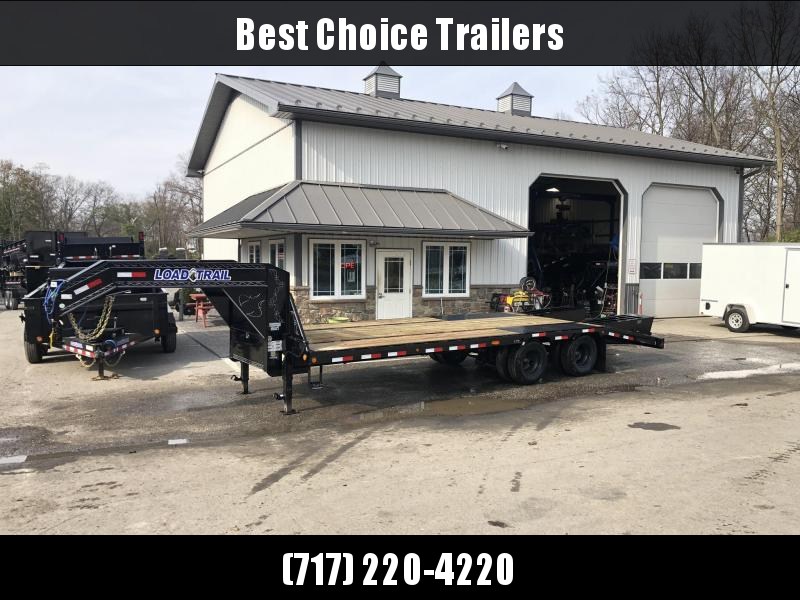 2019 Load Trail 102x25' Gooseneck Beavertail Deckover Trailer 25990# GVW * FLIPOVER RAMPS+SPRING ASSIST * HDSS SUSPENSION * SPARE TIRE * 12"/19# I-BEAM FRAME * FRONT TOOLBOX * DUAL JACKS * PRIMER * DEXTER AXLES * 16" O.C. C/M * 2-3-2 WARRANTY * CLEARANCE 2019 Load Trail 102x25' Gooseneck Beavertail Deckover Trailer 25990# GVW * FLIPOVER RAMPS+SPRING ASSIST * HDSS SUSPENSION * SPARE TIRE * 12"/19# I-BEAM FRAME * FRONT TOOLBOX * DUAL JACKS * PRIMER * DEXTER AXLES * 16" O.C. C/M * 2-3-2 WARRANTY * CLEARANCE