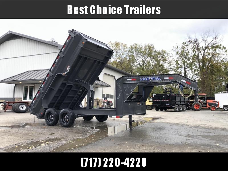 2020 Load Trail 7x14' Gooseneck Dump Trailer 16000# GVW * DEXTER 8000# AXLES * MAX FLARED BED SIDES * 17.5" 16-PLY TIRE UPGRADE * 8" I-BEAM FRAME * OIL BATH * 3-WAY GATE * TARP KIT * SCISSOR HOIST * 6" TUBE BED FRAME * 10GA 2PC SIDES/FLOOR * INTEGRATED KE 2020 Load Trail 7x14' Gooseneck Dump Trailer 16000# GVW * DEXTER 8000# AXLES * MAX FLARED BED SIDES * 17.5" 16-PLY TIRE UPGRADE * 8" I-BEAM FRAME * OIL BATH * 3-WAY GATE * TARP KIT * SCISSOR HOIST * 6" TUBE BED FRAME * 10GA 2PC SIDES/FLOOR * INTEGRATED KE
