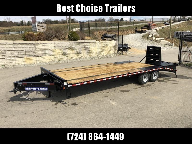 2020 Sure-Trac 102x25+5' LowPro Beavertail Deckover Trailer 17600# GVW * 8000# AXLES * DUAL JACKS * PIERCED FRAME * FULL WIDTH RAMPS * 12" I-BEAM 2020 Sure-Trac 102x25+5' LowPro Beavertail Deckover Trailer 17600# GVW * 8000# AXLES * DUAL JACKS * PIERCED FRAME * FULL WIDTH RAMPS * 12" I-BEAM