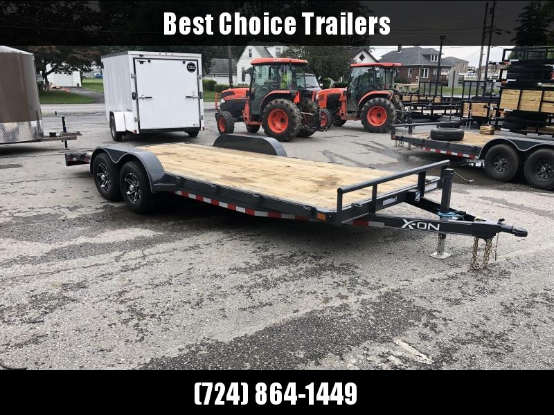 2019 X-On 7x20' Car Hauler Trailer 9990# GVW * CHARCOAL * CLEARANCE 2019 X-On 7x20' Car Hauler Trailer 9990# GVW * CHARCOAL * CLEARANCE