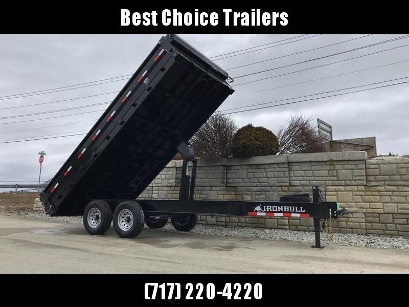 2019 Ironbull 8x16' Deckover Dump Trailer 14000# GVW * TARP KIT * 10" I-BEAM FRAME * BED RUNNERS * FOLD DOWN SIDES * OVERSIZE 5x20 SCISSOR * 12K JACK 2019 Ironbull 8x16' Deckover Dump Trailer 14000# GVW * TARP KIT * 10" I-BEAM FRAME * BED RUNNERS * FOLD DOWN SIDES * OVERSIZE 5x20 SCISSOR * 12K JACK