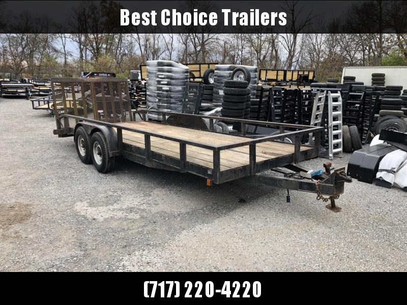 USED International 7x20' 12000# GVW Landscape Utility Trailer * SPLIT GATE * 2X3" TUBE TOP RAIL USED International 7x20' 12000# GVW Landscape Utility Trailer * SPLIT GATE * 2X3" TUBE TOP RAIL