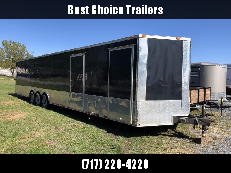 USED 2013 Hurricane 8.5x36' Enclosed Car Hauler Trailer 15000# GVW * SCREWLESS * ANODIZED * TRIPLE AXLE * 1PC ROOF * TUBE USED 2013 Hurricane 8.5x36' Enclosed Car Hauler Trailer 15000# GVW * SCREWLESS * ANODIZED * TRIPLE AXLE * 1PC ROOF * TUBE