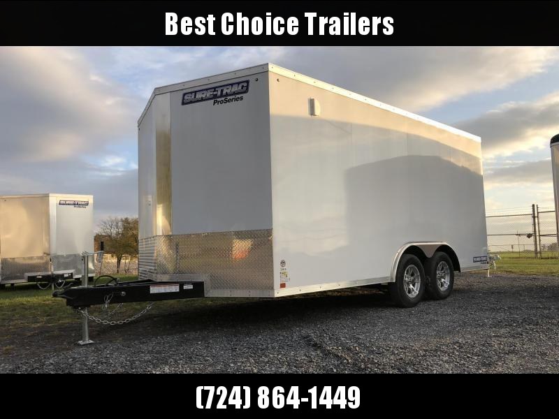 2020 Sure-Trac 8.5x16' Enclosed Cargo Trailer 7000# GVW * WHITE 2020 Sure-Trac 8.5x16' Enclosed Cargo Trailer 7000# GVW * WHITE