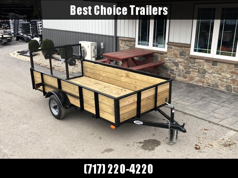 2020 AMO 5x10' Wood High Side Angle Iron Utility Landscape Trailer 2200# GVW 2020 AMO 5x10' Wood High Side Angle Iron Utility Landscape Trailer 2200# GVW