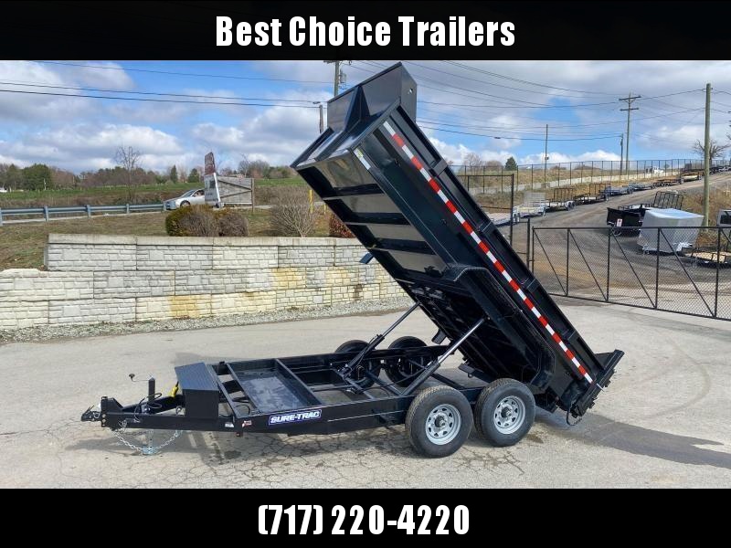 2020 Sure-Trac 7x14' Dump Trailer 14000# GVW * DUAL PISTON * FRONT/REAR BULKHEAD * INTEGRATED KEYWAY * 2' SIDES * UNDERBODY TOOL TRAY * ADJUSTABLE COUPLER * 110V CHARGER * UNDERMOUNT RAMPS * COMBO GATE * 7K DROP LEG JACK * SPARE MOUNT 2020 Sure-Trac 7x14' Dump Trailer 14000# GVW * DUAL PISTON * FRONT/REAR BULKHEAD * INTEGRATED KEYWAY * 2' SIDES * UNDERBODY TOOL TRAY * ADJUSTABLE COUPLER * 110V CHARGER * UNDERMOUNT RAMPS * COMBO GATE * 7K DROP LEG JACK * SPARE MOUNT
