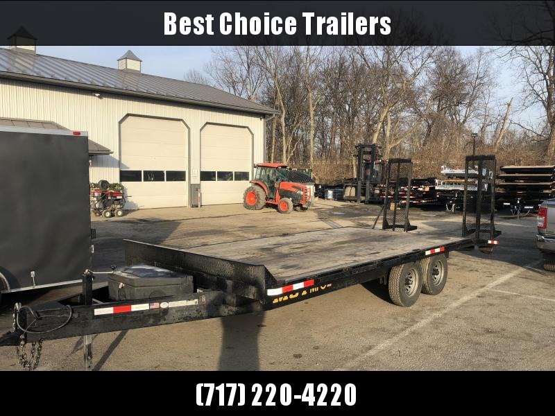 USED 2019 MCT 102x20 Beavertail Deckover Trailer 9990# GVW * TOOLBOX * ADJUSTABLE COUPLER * DROP LEG JACK USED 2019 MCT 102x20 Beavertail Deckover Trailer 9990# GVW * TOOLBOX * ADJUSTABLE COUPLER * DROP LEG JACK