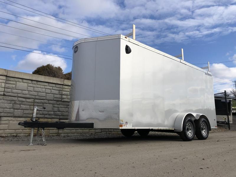 2020 Wells Cargo 7x16' Road Force Enclosed Contractor Trailer 7000# GVW * SILVER * CONTRACTOR PACKAGE * 3 LADDER RACKS * 3/4" WALLS * .030 * 1 PC ALUM ROOF * 6'6" HEIGHT * TUBE STUDS * SCREWLESS * ARMOR GUARD 2020 Wells Cargo 7x16' Road Force Enclosed Contractor Trailer 7000# GVW * SILVER * CONTRACTOR PACKAGE * 3 LADDER RACKS * 3/4" WALLS * .030 * 1 PC ALUM ROOF * 6'6" HEIGHT * TUBE STUDS * SCREWLESS * ARMOR GUARD