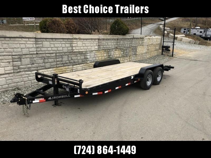 2020 Ironbull 7x22' Wood Deck Car Trailer 14000# GVW * OVERWIDTH RAMPS * CHANNEL C/M * RUBRAIL/STAKE POCKETS/PIPE SPOOLS/D-RINGS 2020 Ironbull 7x22' Wood Deck Car Trailer 14000# GVW * OVERWIDTH RAMPS * CHANNEL C/M * RUBRAIL/STAKE POCKETS/PIPE SPOOLS/D-RINGS