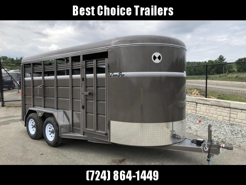 2018 CornPro 16' Livestock Trailer 7000# GVW * BEIGE * TORSION * CLEARANCE 2018 CornPro 16' Livestock Trailer 7000# GVW * BEIGE * TORSION * CLEARANCE