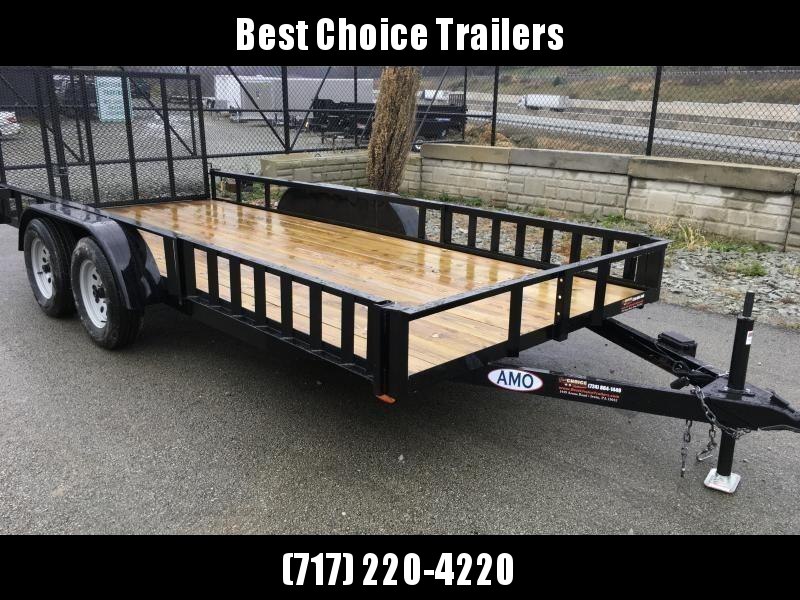2020 AMO 6.5x16' Angle Iron Utility Landscape Trailer 7000# GVW * ATV RAMPS 2020 AMO 6.5x16' Angle Iron Utility Landscape Trailer 7000# GVW * ATV RAMPS