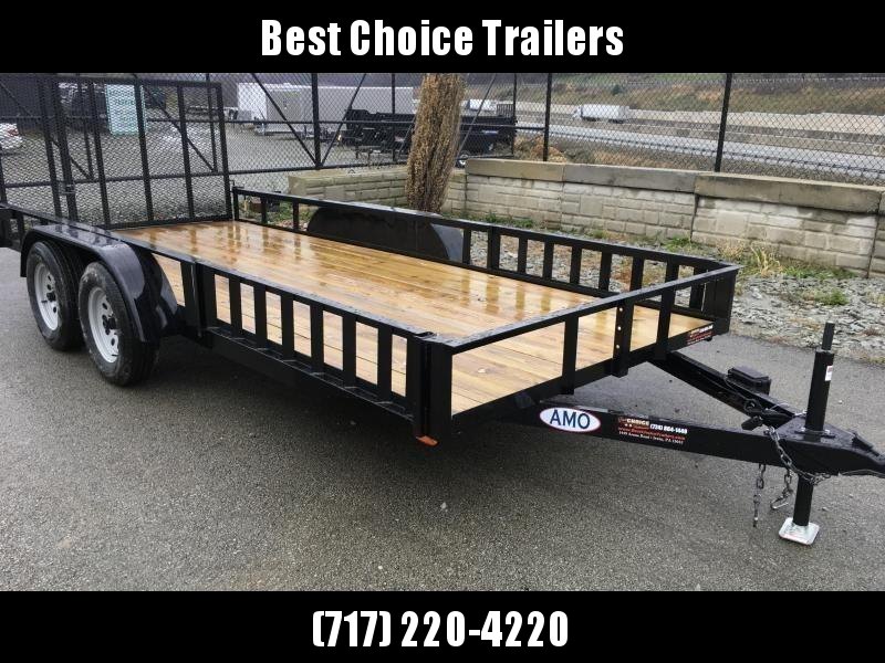 2020 AMO 6.5x16' Angle Iron Utility Landscape Trailer 7000# GVW * ATV RAMPS 2020 AMO 6.5x16' Angle Iron Utility Landscape Trailer 7000# GVW * ATV RAMPS