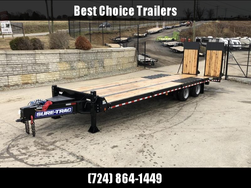 2020 Sure Trac 102x24+7.5' Air Brake Beavertail Deckover Trailer 49000# GVW * 40X80 WOOD FILLED AIR RAMPS 40x80 * 7.5' DOUBLE BROKE BEAVERTAIL * 14" PIERCED I-BEAM FRAME * 2" OAK DECK * HUTCH 9700 SUSPENSION * DUAL 50K 2-SP JACKS * TOOLBOX * (12) 1" D-RI 2020 Sure Trac 102x24+7.5' Air Brake Beavertail Deckover Trailer 49000# GVW * 40X80 WOOD FILLED AIR RAMPS 40x80 * 7.5' DOUBLE BROKE BEAVERTAIL * 14" PIERCED I-BEAM FRAME * 2" OAK DECK * HUTCH 9700 SUSPENSION * DUAL 50K 2-SP JACKS * TOOLBOX * (12) 1" D-RI
