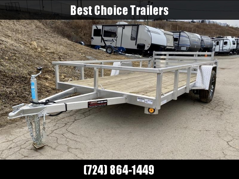 USED 2019 QSA 6x12' Deluxe Aluminum Utility Trailer 2990# * DROP AXLES * HD TOPRAIL * BI-FOLD GATE * INTEGRATED FRAME * TUBE FRAME * SPARE TIRE MOUNT * ALUMINUM WHEELS * USED 2019 QSA 6x12' Deluxe Aluminum Utility Trailer 2990# * DROP AXLES * HD TOPRAIL * BI-FOLD GATE * INTEGRATED FRAME * TUBE FRAME * SPARE TIRE MOUNT * ALUMINUM WHEELS *