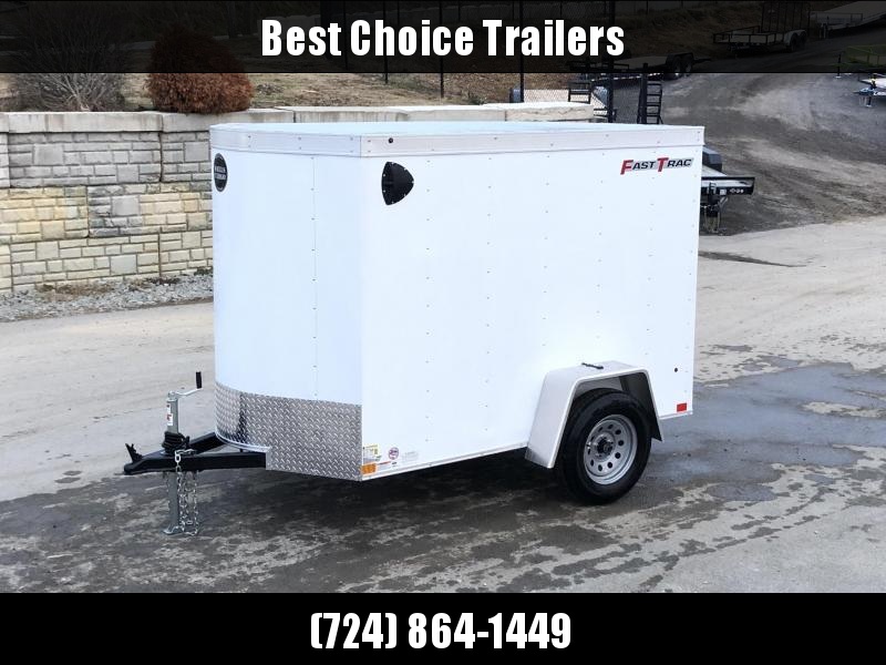 2020 Wells Cargo 5x8' Fastrac Enclosed Cargo Trailer 2990# GVW * WHITE EXTERIOR 2020 Wells Cargo 5x8' Fastrac Enclosed Cargo Trailer 2990# GVW * WHITE EXTERIOR