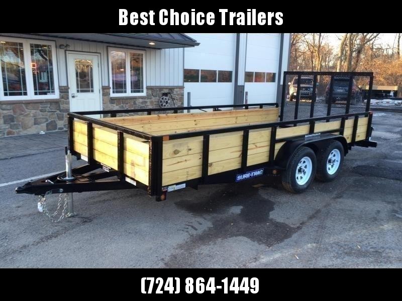 2020 Sure-Trac 7x16' Tube Top Three Board High Side Landscape Utility Trailer 7000# GVW 2020 Sure-Trac 7x16' Tube Top Three Board High Side Landscape Utility Trailer 7000# GVW