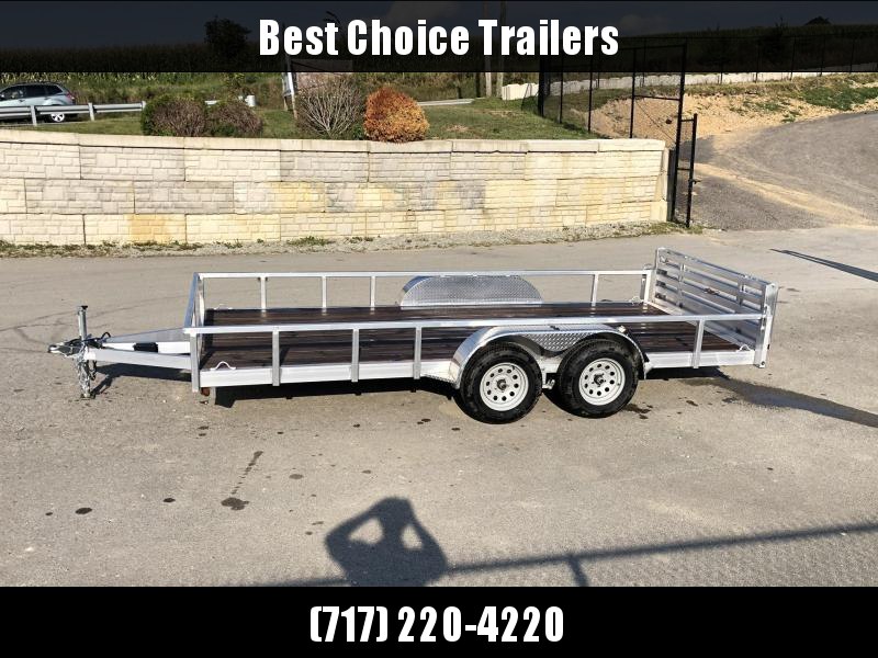 2019 QSA 7x16' Deluxe Aluminum Utility Trailer 7000# GVW * CLEARANCE 2019 QSA 7x16' Deluxe Aluminum Utility Trailer 7000# GVW * CLEARANCE