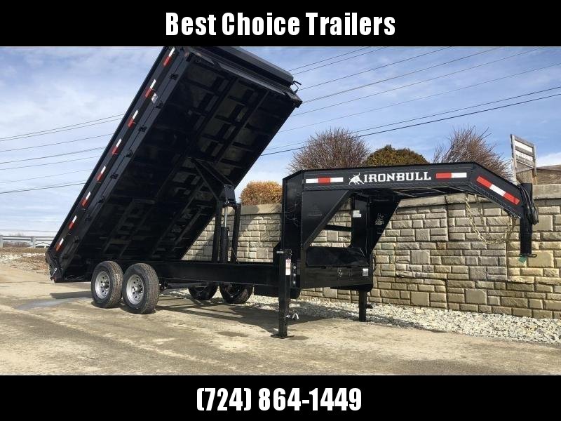 2019 Ironbull 8x16' Gooseneck Deckover Dump Trailer 14000# GVW * TARP KIT * I-BEAM FRAME * BED RUNNERS * FULL FRONT TOOLBOX * DUAL JACKS * FOLD DOWN SIDES * OVERSIZE 5x20 SCISSOR 2019 Ironbull 8x16' Gooseneck Deckover Dump Trailer 14000# GVW * TARP KIT * I-BEAM FRAME * BED RUNNERS * FULL FRONT TOOLBOX * DUAL JACKS * FOLD DOWN SIDES * OVERSIZE 5x20 SCISSOR
