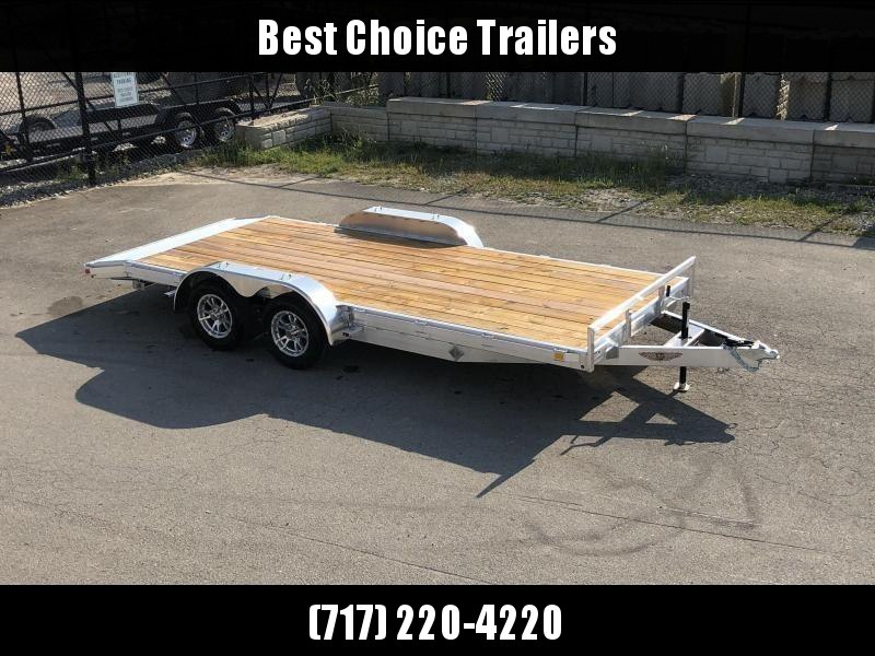 2020 H and H 7x18' Aluminum Car Hauler Trailer 7000# GVW * HEAVY DUTY 6" TONGUE/FRAME * EXTRUDED BEAVERTAIL * SET BACK JACK * ALUMINUM WHEELS * REMOVABLE FENDERS * CHANNEL C/M * RUBRAIL 2020 H and H 7x18' Aluminum Car Hauler Trailer 7000# GVW * HEAVY DUTY 6" TONGUE/FRAME * EXTRUDED BEAVERTAIL * SET BACK JACK * ALUMINUM WHEELS * REMOVABLE FENDERS * CHANNEL C/M * RUBRAIL