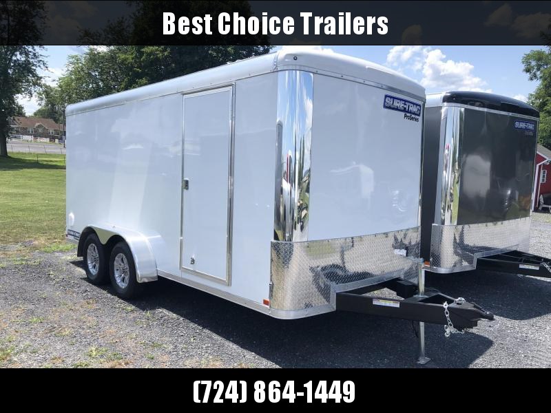 2020 Sure-Trac 7x16' Enclosed Cargo Trailer 7000# GVW * SCREWLESS EXTERIOR * ROUND TOP * ALUMINUM WHEELS 2020 Sure-Trac 7x16' Enclosed Cargo Trailer 7000# GVW * SCREWLESS EXTERIOR * ROUND TOP * ALUMINUM WHEELS