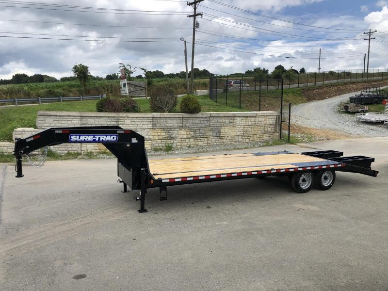 2018 Sure-Trac 102x20+5 17600# Gooseneck Beavertail Deckover Trailer * 8000# AXLE UPGRADE * PIERCED FRAME * CLEARANCE 2018 Sure-Trac 102x20+5 17600# Gooseneck Beavertail Deckover Trailer * 8000# AXLE UPGRADE * PIERCED FRAME * CLEARANCE