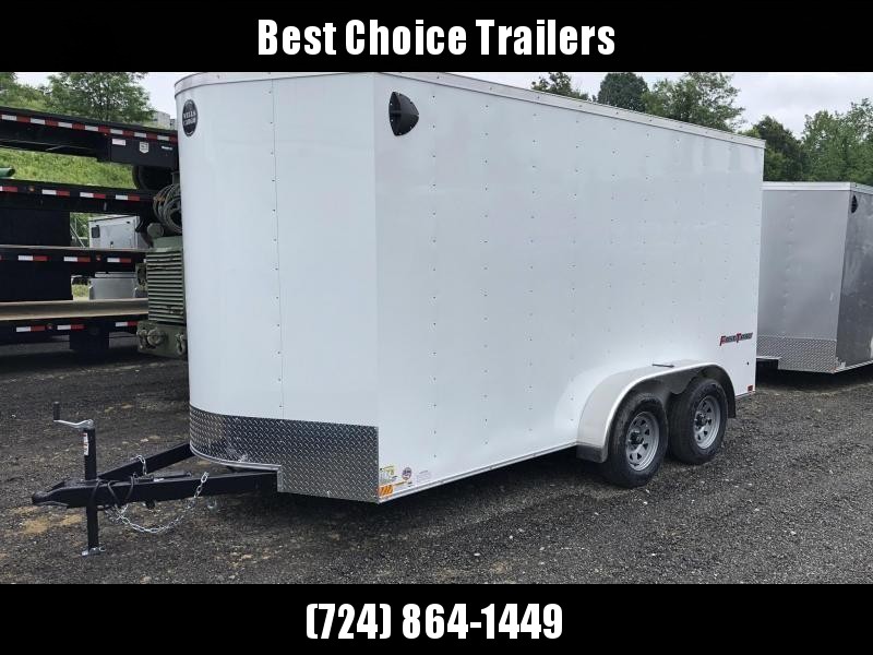 2020 Wells Cargo 7x14' Fastrac Deluxe Enclosed Cargo Trailer 7000# GVW * WHITE EXTERIOR * RAMP DOOR * V-NOSE * .030 EXTERIOR * 7' HEIGHT - UTV PKG * TUBE STUDS * 3/8" WALLS * 1 PC ROOF * 16" O.C. WALLS * BULLET LED'S 2020 Wells Cargo 7x14' Fastrac Deluxe Enclosed Cargo Trailer 7000# GVW * WHITE EXTERIOR * RAMP DOOR * V-NOSE * .030 EXTERIOR * 7' HEIGHT - UTV PKG * TUBE STUDS * 3/8" WALLS * 1 PC ROOF * 16" O.C. WALLS * BULLET LED'S