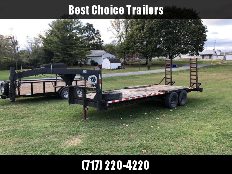 USED Jayco 21' Gooseneck Deckover Beavertail Flatbed * STAND UP RAMPS * 2 SPARES * OAK DECK * NEW PAINT USED Jayco 21' Gooseneck Deckover Beavertail Flatbed * STAND UP RAMPS * 2 SPARES * OAK DECK * NEW PAINT