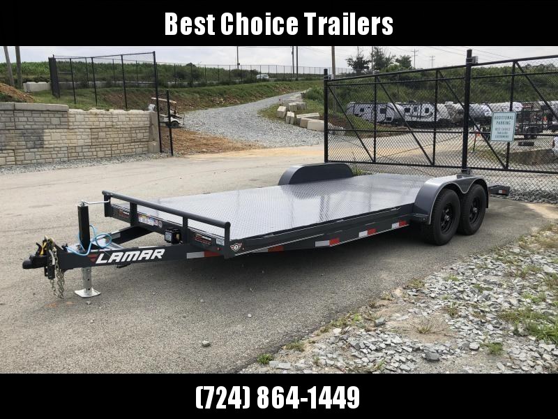 2020 Lamar 7x20' Car Hauler Trailer 9990# GVW * 11GA STEEL DECK * CHARCOAL POWDERCOATING * 7K DROP LEG JACK * CHANNEL C/M * ADJUSTABLE COUPLER * RUBRAIL * CLEARANCE 2020 Lamar 7x20' Car Hauler Trailer 9990# GVW * 11GA STEEL DECK * CHARCOAL POWDERCOATING * 7K DROP LEG JACK * CHANNEL C/M * ADJUSTABLE COUPLER * RUBRAIL * CLEARANCE