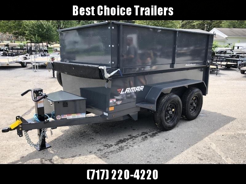 2020 Lamar 5x10' DS60 High Side Dump Trailer 7000# GVW DELUXE * 2' SOLID EXTENSIONS * 12K JACK * RAMPS * TARP * SPARE TIRE * SPARE MOUNT 2020 Lamar 5x10' DS60 High Side Dump Trailer 7000# GVW DELUXE * 2' SOLID EXTENSIONS * 12K JACK * RAMPS * TARP * SPARE TIRE * SPARE MOUNT
