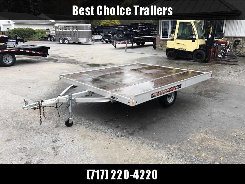 USED 2013 Aluma 88x10' Aluminum Snowmobile/ATV Trailer 2200 GVW USED 2013 Aluma 88x10' Aluminum Snowmobile/ATV Trailer 2200 GVW