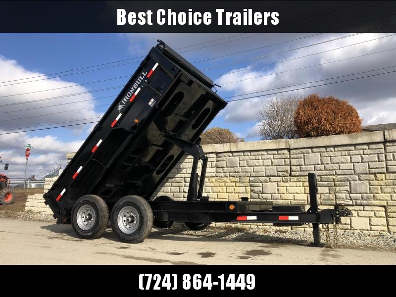 2020 Ironbull 7x12' Dump Trailer 14000# GVW * HYDRAULIC JACK * TARP KIT * SCISSOR HOIST * STACKED I-BEAM FRAME * 6" TUBE BEDFRAME * 2PC 10GA BED & WALLS W/ KEYWAY * COMBO GATE * UNDERBODY BED RUNNERS * DEXTER AXLES * 2-3-2 WARRANTY 2020 Ironbull 7x12' Dump Trailer 14000# GVW * HYDRAULIC JACK * TARP KIT * SCISSOR HOIST * STACKED I-BEAM FRAME * 6" TUBE BEDFRAME * 2PC 10GA BED & WALLS W/ KEYWAY * COMBO GATE * UNDERBODY BED RUNNERS * DEXTER AXLES * 2-3-2 WARRANTY