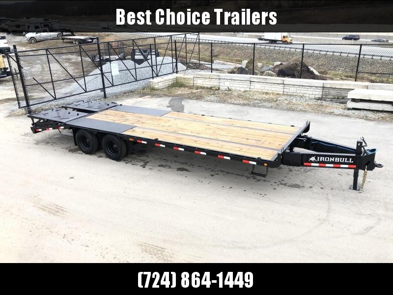 2020 Ironbull 102x26' Pintle Beavertail Deckover Trailer 30000# GVW * 15000# DEXTER'S * FULL WIDTH RAMPAGE RAMPS * PIERCED FRAME * UNDER FRAME BRIDGE * TORQUE TUBE * 17.5" RUBBER * MUD FLAPS 2020 Ironbull 102x26' Pintle Beavertail Deckover Trailer 30000# GVW * 15000# DEXTER'S * FULL WIDTH RAMPAGE RAMPS * PIERCED FRAME * UNDER FRAME BRIDGE * TORQUE TUBE * 17.5" RUBBER * MUD FLAPS