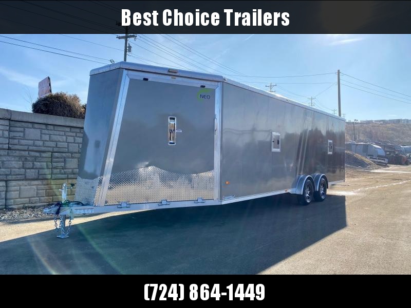 2020 NEO 7.5x24' Aluminum Enclosed All-Sport Trailer 7000# GVW * LOADED * TORSION SPREAD AXLE * +6" HEIGHT * ALUMINUM WHEELS * UTV * ATV * Motorcycle * Snowmobile 2020 NEO 7.5x24' Aluminum Enclosed All-Sport Trailer 7000# GVW * LOADED * TORSION SPREAD AXLE * +6" HEIGHT * ALUMINUM WHEELS * UTV * ATV * Motorcycle * Snowmobile