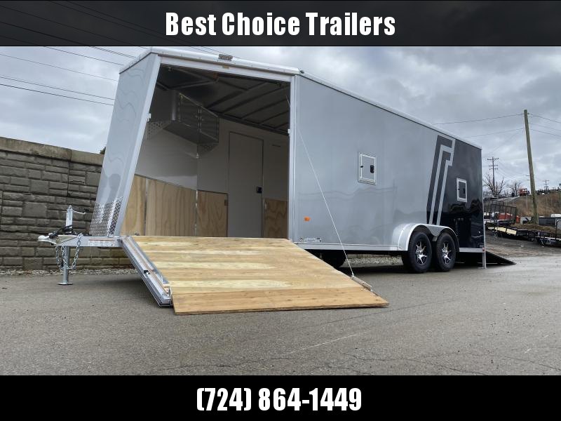 2020 Neo 7.5x23' NASX Aluminum Enclosed All-Sport Trailer 7000# GVW * 7' HEIGHT UTV PKG * BLACK/SILVER W/ BRADLEY SLASH * DEXTER TORSION * 7.5' WIDTH * ALUMINUM WALLS W/ SKUFF * SPORT TIE DOWN * 16" O.C. FLOOR/WALLS * PRO STAB JACKS * UPPER CABINET * ALUM 2020 Neo 7.5x23' NASX Aluminum Enclosed All-Sport Trailer 7000# GVW * 7' HEIGHT UTV PKG * BLACK/SILVER W/ BRADLEY SLASH * DEXTER TORSION * 7.5' WIDTH * ALUMINUM WALLS W/ SKUFF * SPORT TIE DOWN * 16" O.C. FLOOR/WALLS * PRO STAB JACKS * UPPER CABINET * ALUM
