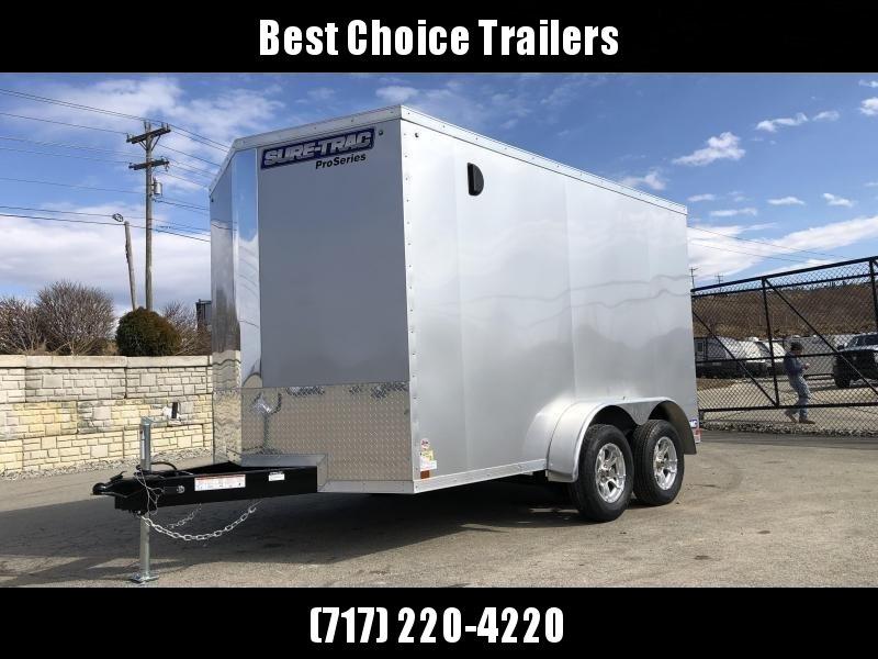 2019 Sure-Trac 7x14' Enclosed Cargo Trailer 7000# GVW * SILVER 2019 Sure-Trac 7x14' Enclosed Cargo Trailer 7000# GVW * SILVER