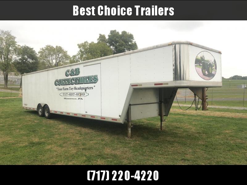 USED Exiss 8.5x40' Aluminum Gooseneck Enclosed 2-Car Hauler Trailer 14000# GVW * ALUMINUM INTERIOR * EXTRUDED FLOOR * GOOSENECK * DEXTER TORSION USED Exiss 8.5x40' Aluminum Gooseneck Enclosed 2-Car Hauler Trailer 14000# GVW * ALUMINUM INTERIOR * EXTRUDED FLOOR * GOOSENECK * DEXTER TORSION