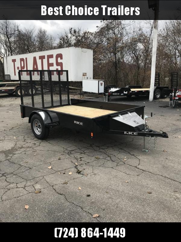 NEW Rice 76"x10' Pipe Top Solid Side Utility Landscape Trailer 2990# GVW * RSP7610 * PIPE TOP * TUBE GATE * FRONT TOOLBOX * CLEARANCE NEW Rice 76"x10' Pipe Top Solid Side Utility Landscape Trailer 2990# GVW * RSP7610 * PIPE TOP * TUBE GATE * FRONT TOOLBOX * CLEARANCE