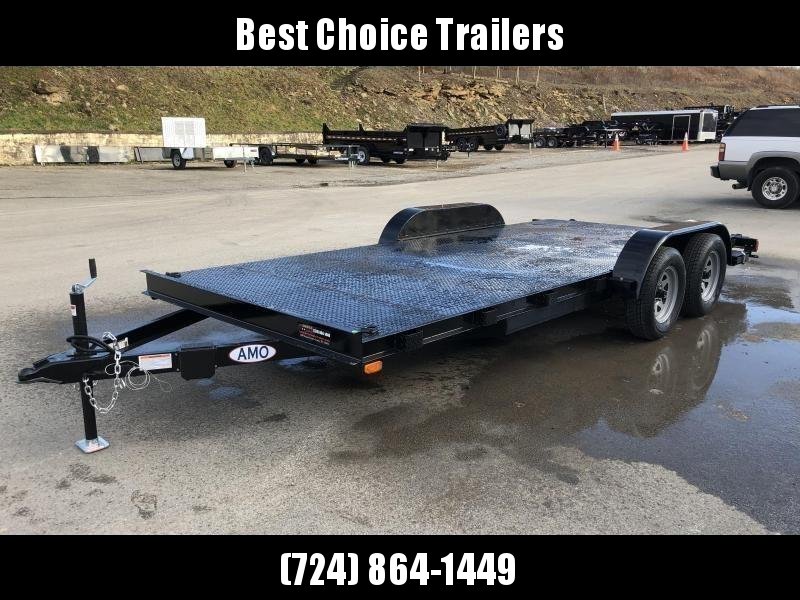 2020 AMO 7x18' Steel Deck Car Trailer 7000# GVW * LED TAIL LIGHTS * STACKED CHANNEL TONGUE/FRAME * BEAVERTAIL * REMOVABLE FENDERS * 2-AXLE BRAKES * STEEL FLOOR 2020 AMO 7x18' Steel Deck Car Trailer 7000# GVW * LED TAIL LIGHTS * STACKED CHANNEL TONGUE/FRAME * BEAVERTAIL * REMOVABLE FENDERS * 2-AXLE BRAKES * STEEL FLOOR