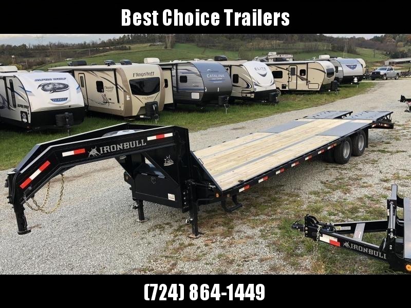 2020 Ironbull 102x19+5' Gooseneck Beavertail Flatbed Deckover 25990# GVW * DEXTER 12K AXLES * FULL WIDTH RAMPAGE RAMPS * PIERCED FRAME * SPARE TIRE * UNDER FRAME BRIDGE 2020 Ironbull 102x19+5' Gooseneck Beavertail Flatbed Deckover 25990# GVW * DEXTER 12K AXLES * FULL WIDTH RAMPAGE RAMPS * PIERCED FRAME * SPARE TIRE * UNDER FRAME BRIDGE