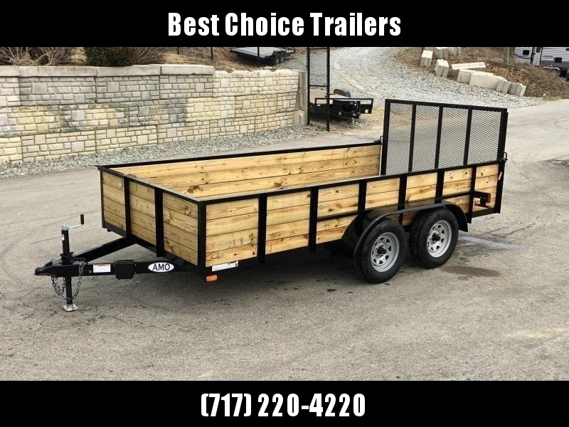 2020 AMO 78x16' High Side Utility Landscape Trailer 7000# GVW * 4-BOARD HIGH SIDE * 2' SIDES * TOOLESS GATE REMOVAL * TIE DOWNS * LED'S 2020 AMO 78x16' High Side Utility Landscape Trailer 7000# GVW * 4-BOARD HIGH SIDE * 2' SIDES * TOOLESS GATE REMOVAL * TIE DOWNS * LED'S