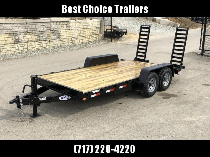 2020 AMO 7x16' Equipment Trailer 12000# GVW * ALL LED LIGHTS * STAND UP RAMPS * BEAVERTAIL * STACKED 6" CHANNEL TONGUE/FRAME * 12K DROP LEG JACK * REMOVABLE FENDERS 2020 AMO 7x16' Equipment Trailer 12000# GVW * ALL LED LIGHTS * STAND UP RAMPS * BEAVERTAIL * STACKED 6" CHANNEL TONGUE/FRAME * 12K DROP LEG JACK * REMOVABLE FENDERS