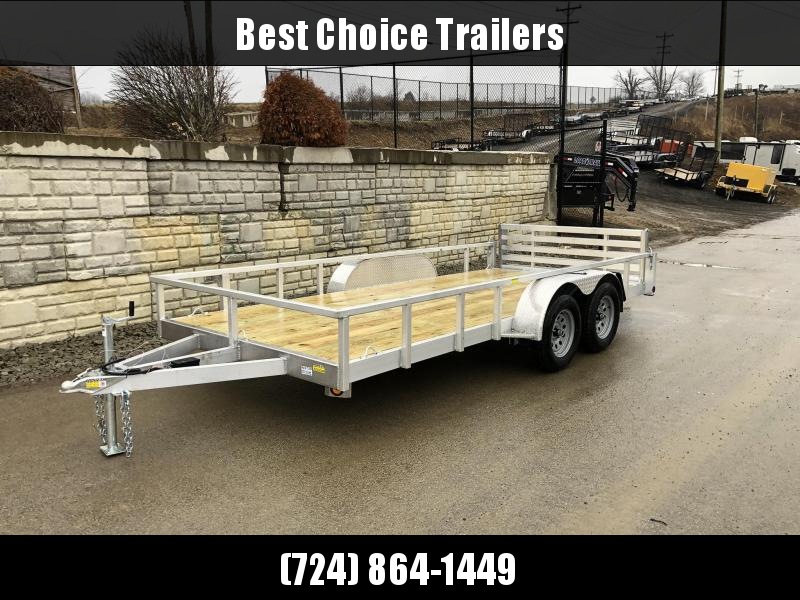 2021 QSA 7x16' Deluxe Aluminum Utility Landscape Trailer 7000# GVW * DROP AXLES * BI-FOLD GATE * TUBE TONGUE AND FRAME * HIGH SIDES * INTEGRATED FRAME * HD CROSSMEMBERS * SPARE MOUNT * TEARDROP FENDERS * FENDER GUSSETS 2021 QSA 7x16' Deluxe Aluminum Utility Landscape Trailer 7000# GVW * DROP AXLES * BI-FOLD GATE * TUBE TONGUE AND FRAME * HIGH SIDES * INTEGRATED FRAME * HD CROSSMEMBERS * SPARE MOUNT * TEARDROP FENDERS * FENDER GUSSETS